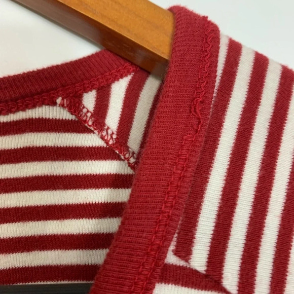 Burt’s Bee’s Baby Women’s Organic Cotton Red/White One  Piece Pajama MEDIUM - Picture 11 of 11